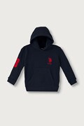 U.S. Polo Assn. bluza z kapturem dziecięca z bawełną granatowa USP4410