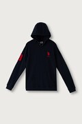U.S. Polo Assn. bluza z kapturem dziecięca z bawełną granatowa USP4410