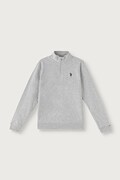 U.S. Polo Assn. bluza dziecięca z bawełną szara USP2489