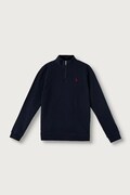 U.S. Polo Assn. bluza dziecięca z bawełną granatowa USP2489