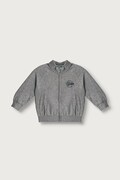 United Colors of Benetton bluza rozpinana dziecięca bawełniana szara 3J70G504I
