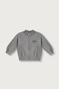 United Colors of Benetton bluza rozpinana dziecięca bawełniana szara 3J70G504I