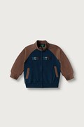 United Colors of Benetton mikina na zips detská bavlnená tmavomodrá 3J70G504I