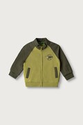 United Colors of Benetton mikina na zips detská bavlnená zelená 3J70G504I