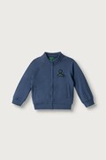 United Colors of Benetton bluza rozpinana dziecięca bawełniana niebieska 3J70G504I