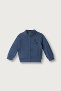 United Colors of Benetton bluza rozpinana dziecięca bawełniana niebieska 3J70G504I