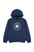 Converse bluza z kapturem dziecięca z bawełną granatowa 9CJ628