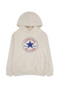 Converse bluza z kapturem dziecięca z bawełną biała 8CJ628