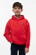 Tommy Hilfiger bluza z kapturem dziecięca bawełniana czerwona KS0KS00772