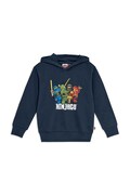 Lego bluza z kapturem dziecięca bawełniana LWSIAN 111 granatowa 60.1101.1499