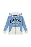 Guess bluza rozpinana z kapturem dziecięca bawełniana niebieska N6BQ04 K6113