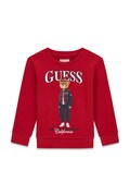 Guess bluza dziecięca bawełniana czerwona N6BQ03 K6112