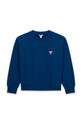 Guess bluza dziecięca bawełniana niebieska L6BQ19 K8105