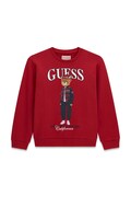 Guess bluza dziecięca bawełniana czerwona L6BQ14 K6130