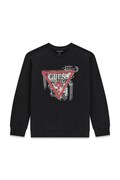 Guess bluza dziecięca bawełniana czarna L6BQ04 K5919