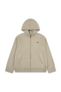 Levi's bluza rozpinana z kapturem dziecięca z bawełną ESSENTIAL HOODIE beżowa 9ER729