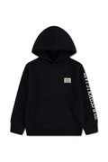Levi's bluza dziecięca z bawełną SLEEVE HIT HOODIE czarna 8EL152