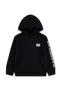 Levi's mikina dětská s bavlnou SLEEVE HIT HOODIE černá 8EL152