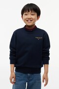 Tommy Hilfiger bluza dziecięca bawełniana granatowa KB0KB10766