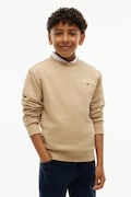 Tommy Hilfiger bluza dziecięca bawełniana brązowa KB0KB10766