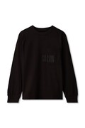Calvin Klein Jeans bluza dziecięca bawełniana czarna LVCKFJA27B
