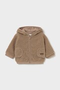 Mayoral Newborn bluza rozpinana z kapturem dziecięca polarowa beżowa 2404