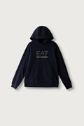EA7 Emporio Armani bluza z kapturem dziecięca z bawełną granatowa 7B000357 AF10368