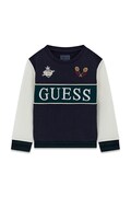 Guess bluza dziecięca bawełniana granatowa N6YQ08 K4101