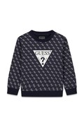 Guess bluza dziecięca bawełniana czarna N6YQ07 K4100