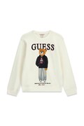 Guess bluza dziecięca bawełniana beżowa L6YQ07 K4049