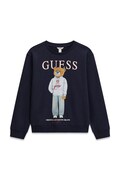 Guess bluza dziecięca bawełniana granatowa L6YQ07 K4049