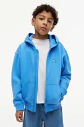 Tommy Hilfiger hanorac cu fermoar și glugă pentru copii, din bumbac albastru KB0KB10553.128.176.9BY2