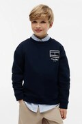 Tommy Hilfiger bluza dziecięca bawełniana granatowa KB0KB10594