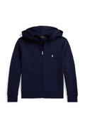 Polo Ralph Lauren dukserica sa kapuljačom za djecu s pamukom mornarsko plava 323A95762006