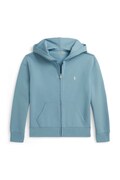 Polo Ralph Lauren dukserica na zakopčavanje sa kapuljačom za djecu s pamukom plava 323A95762002