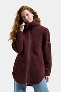 Didriksons bluza rozpinana damska polarowa UMI bordowa 506183