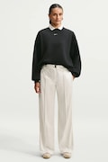 Nike Sportswear bluza oversize damska z bawełną Studio Fleece czarna IM8082.001
