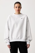 Nike Sportswear melegítőfelső női pamuttal Studio Fleece szürke IO2103.051