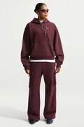 Nike Sportswear bluza oversize damska z bawełną Studio Fleece brązowa IO2105.658