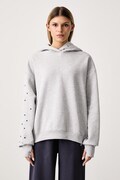 Nike Sportswear μπλούζα με κουκούλα γυναικεία με βαμβάκι Studio Fleece γκρί IX7043.012