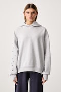 Nike Sportswear μπλούζα με κουκούλα γυναικεία με βαμβάκι Studio Fleece γκρί IX7043.012