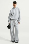 Nike Sportswear bluza z kapturem damska z bawełną Studio Fleece szara IX7043.012