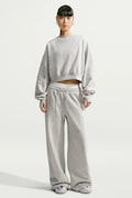 Nike Sportswear bluza oversize damska z bawełną Studio Fleece szara IX7045.012