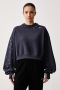 Nike Sportswear mikina dámska s bavlnou Studio Fleece sivá IX7045.013