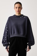 Nike Sportswear mikina dámska s bavlnou Studio Fleece sivá IX7045.013
