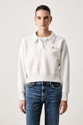 Guess Jeans bluza damska z bawełną szara W6BQ05 K5453