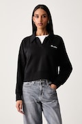 Guess Jeans mikina dámská s bavlnou černá W6BQ05 K5453