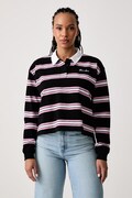 Guess Jeans longsleeve damski bawełniany czarny W6BP07 K5473