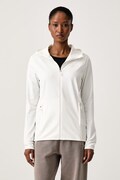 Peak Performance bluza rozpinana z kapturem damska biała G802870