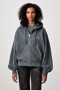 Carhartt WIP Hooded Nelson Jacket кофта на застібці бавовняна жіноча рожева I033830